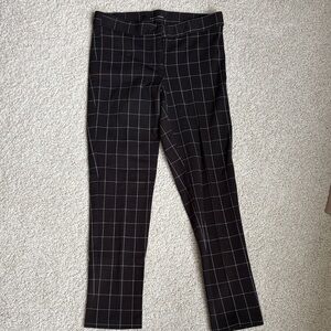 Women’s Black Checkered Pants